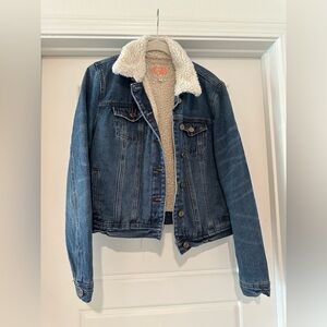 GB Gianni Bini Sherpa Denim Jacket